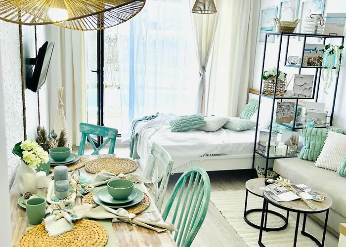 студио комфорт, смокиня,созопол,затворен комплекс,4 басейна, 1-ва линия море Lejlighed Sozopol